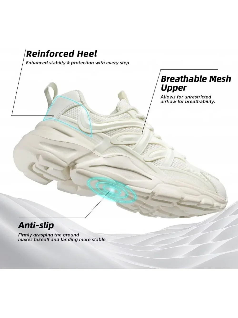 Women's Beige Ladies Walking Comfor Breathable Soft Sole Tennis Sneaker Shoes